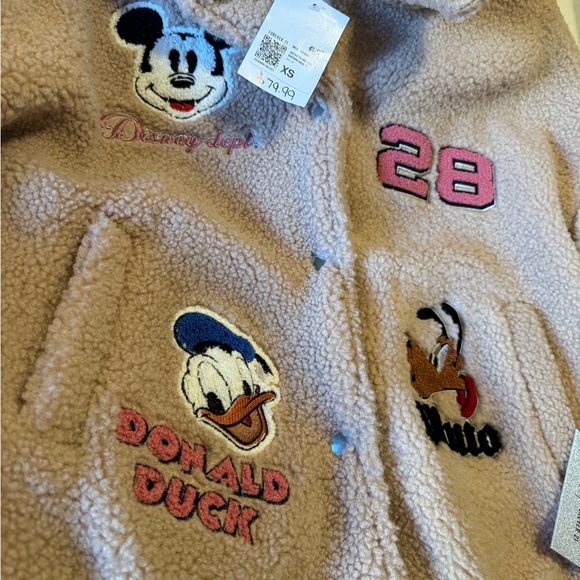 NWT Forever 21 Mickey & Friends oversized varsity jacket - Picture 4 of 6